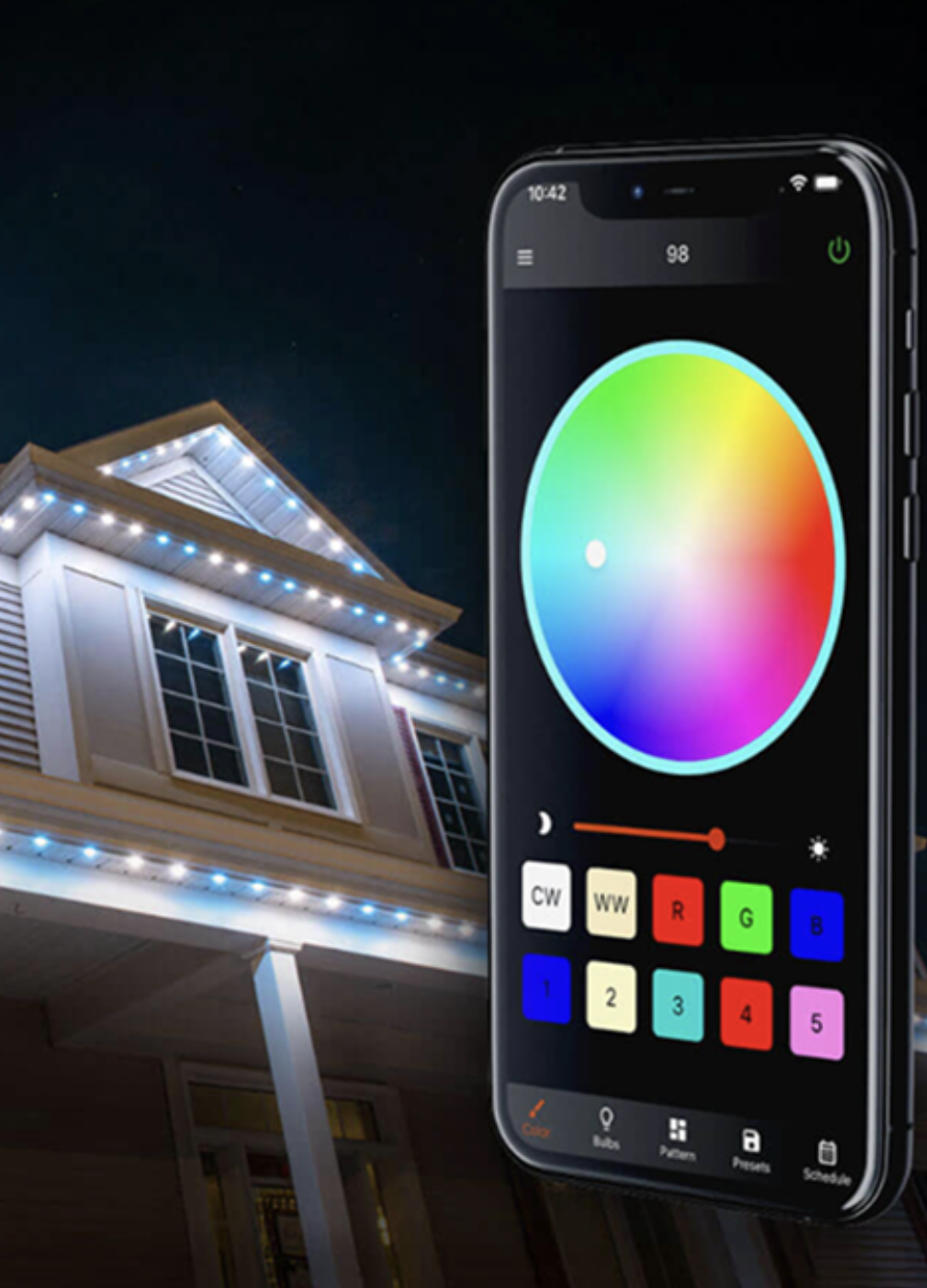 Celebright smart lighting app interface